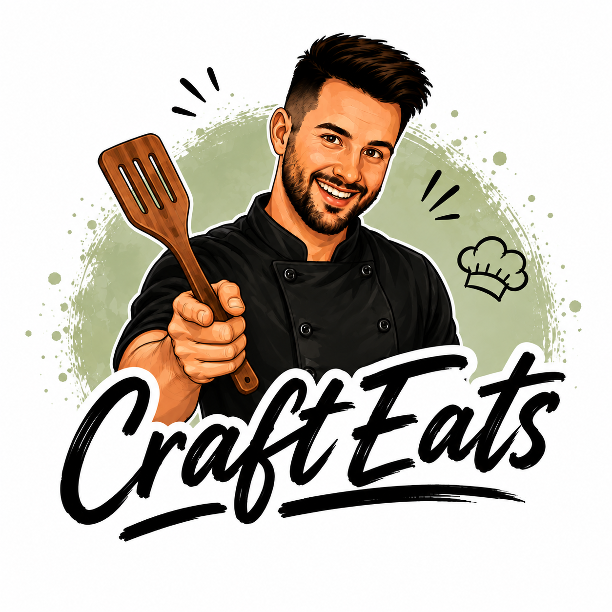 CraftEats illustrated chef logo