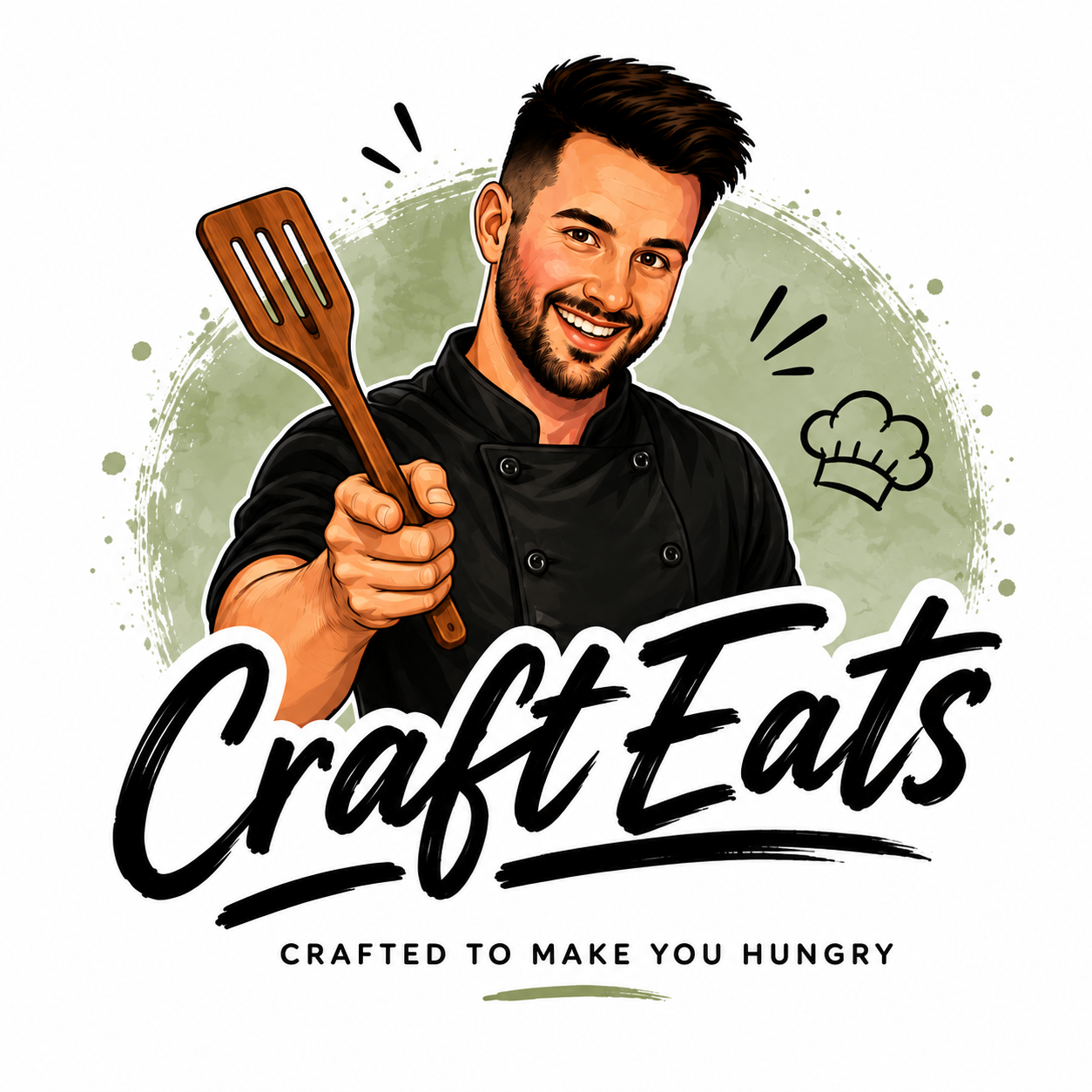 CraftEats logo and crafted to make you hungry slogan